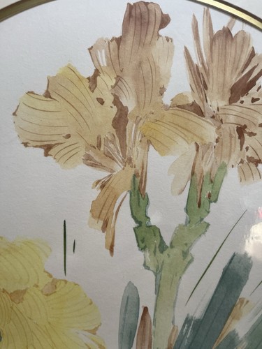 C.F. Chang Chiang Signed Watercolor Floral Chinese Brush Painting - Picture 5 of 14