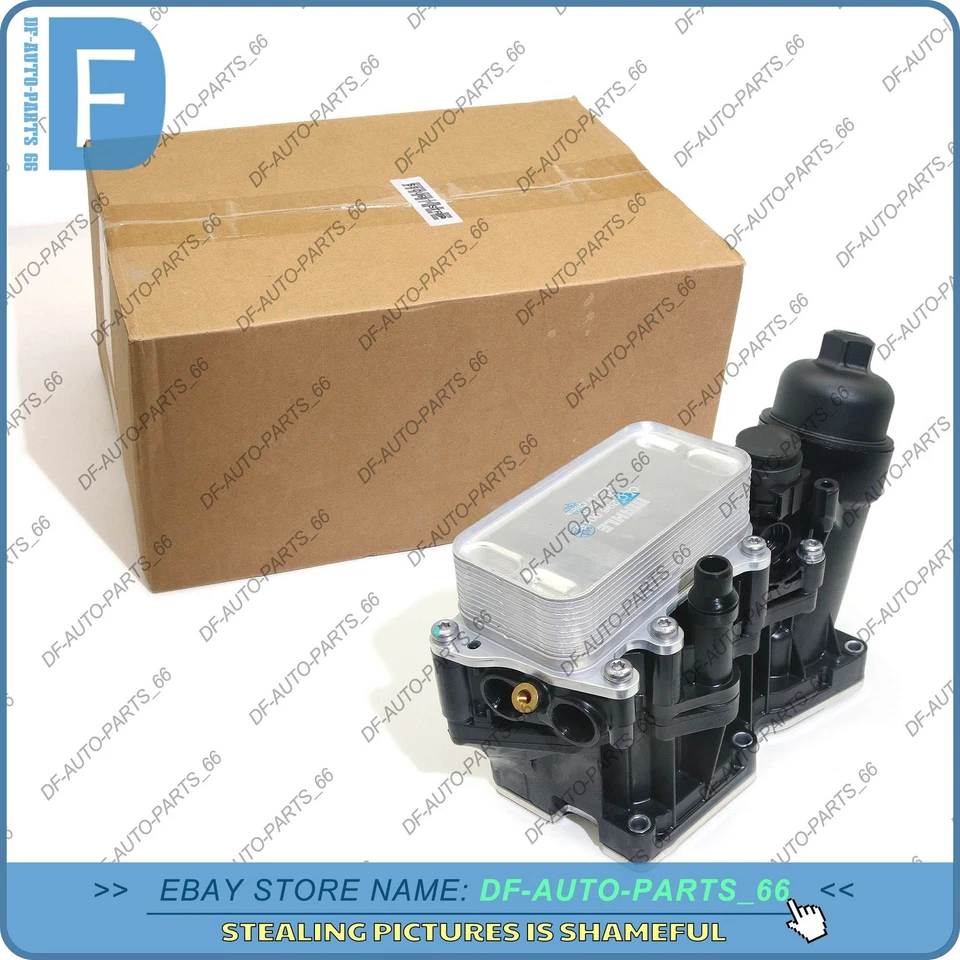 MAHLE OEM Oil Cooler Filter Assembly 11428507697 For BMW 328d 535d X5 X3 Diesel Foto 2 de 4