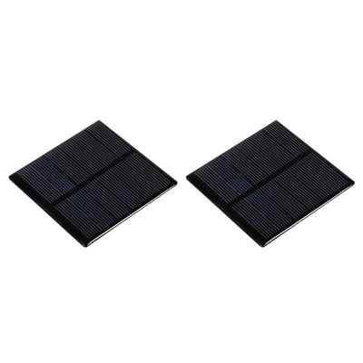 2 Pack Mini Solar Panel Cell 3V 210mA 0.63W 70mm x 70mm for DIY Project
