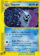 Cloyster - 8/165 - Pokemon Expedition Holo Rare Card HP