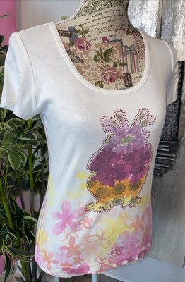 Zauberhaftes T-Shirt Strasssteine Frosch Princess Goes Hollywood 36 38 40