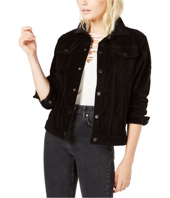 Hudson Womens Trucker Jacket, Black, X-Small
