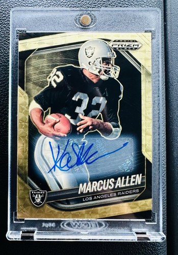 2025-2026 Prizm Black Marcus Allen Gold Vinyl Auto /5 Raiders NFL Legend