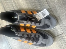 adidas Barreda Decode Tennis Sneakers Black Focus Orange Grey JI2320 Nylon