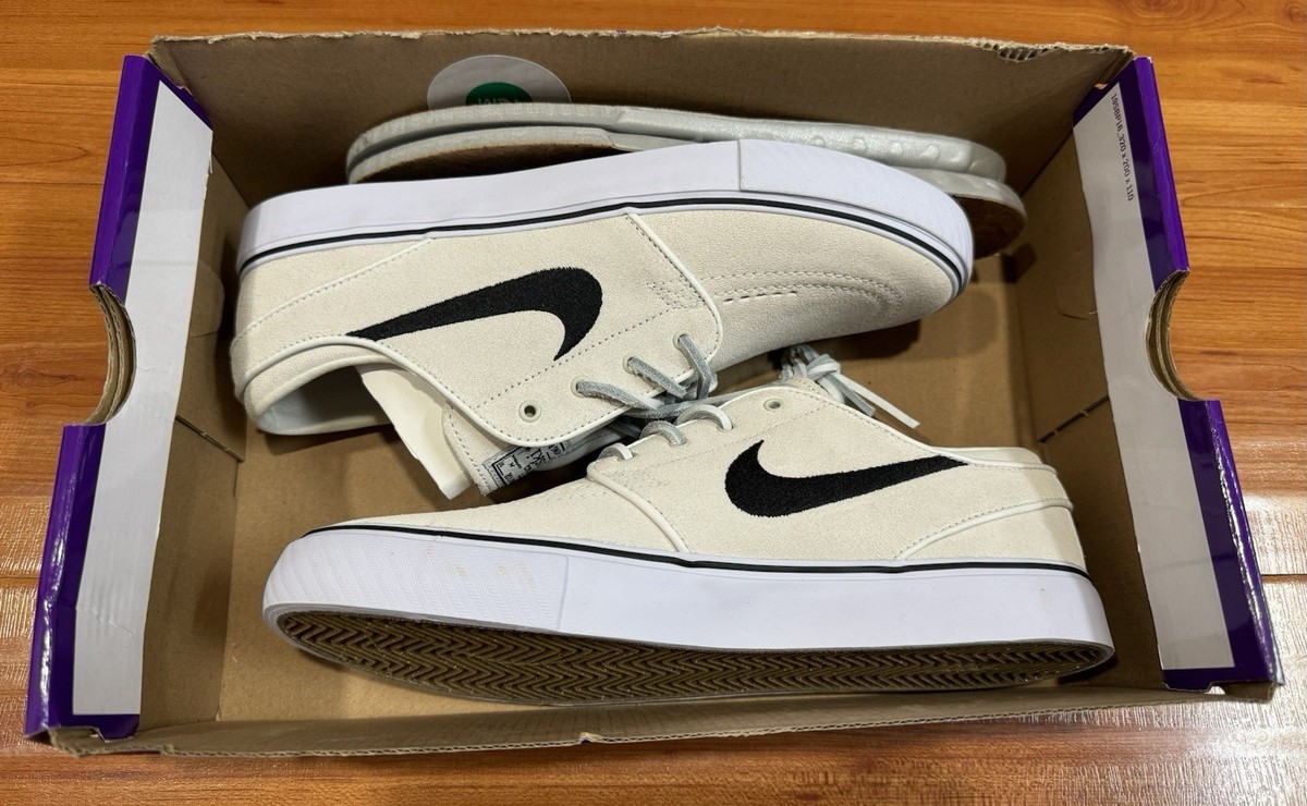 New Men’s Size 7.5 - Nike Zoom Stefan Janoski+ SB Summit White Black FD6757 100 Amazon.com | Nike SB Zoom Stefan Janoski Skate Shoes Men  main image 3