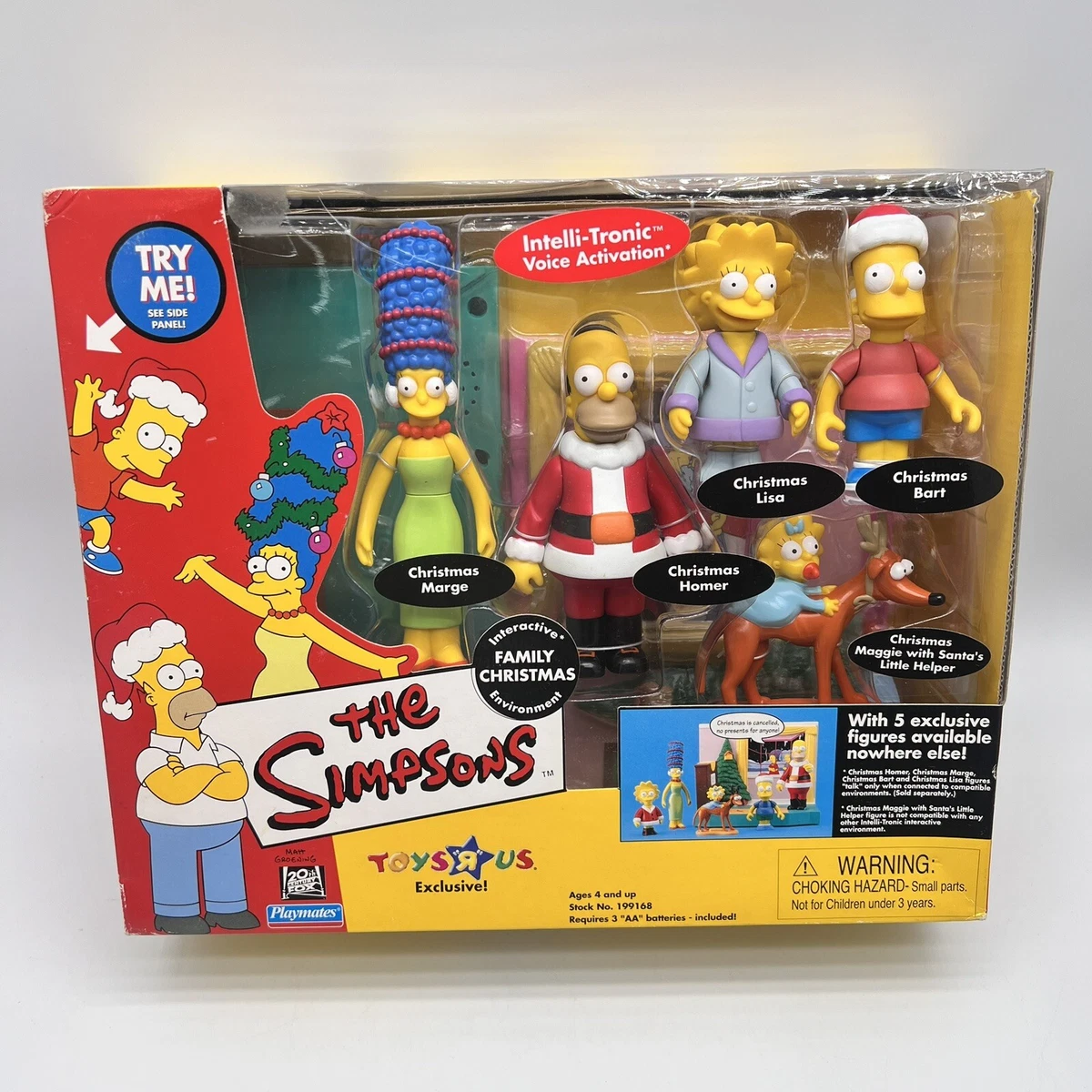 Juego de figuras de Los Simpson familia Navidad interactiva compa eros de juego