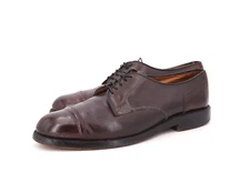 $845 | ALLEN EDMONDS FAIRGATE 10 D CAP TOE BLUCHER BURGUNDY SHELL CORDOVAN