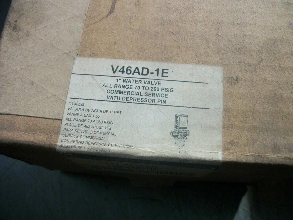 JOHNSON CONTROLS 1" WATER VALVE V46AD-1E 70-260PSI NIB - Image 3 of 3