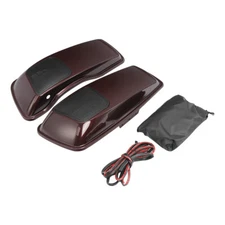 6x9" Saddlebag Speaker Lids Fit For Harley Street Glide 2014-2024 Twisted Cherry