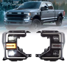 Full LED Headlights For 2020-2022 Ford F250 350 450 F550 Super Duty Front Lamps