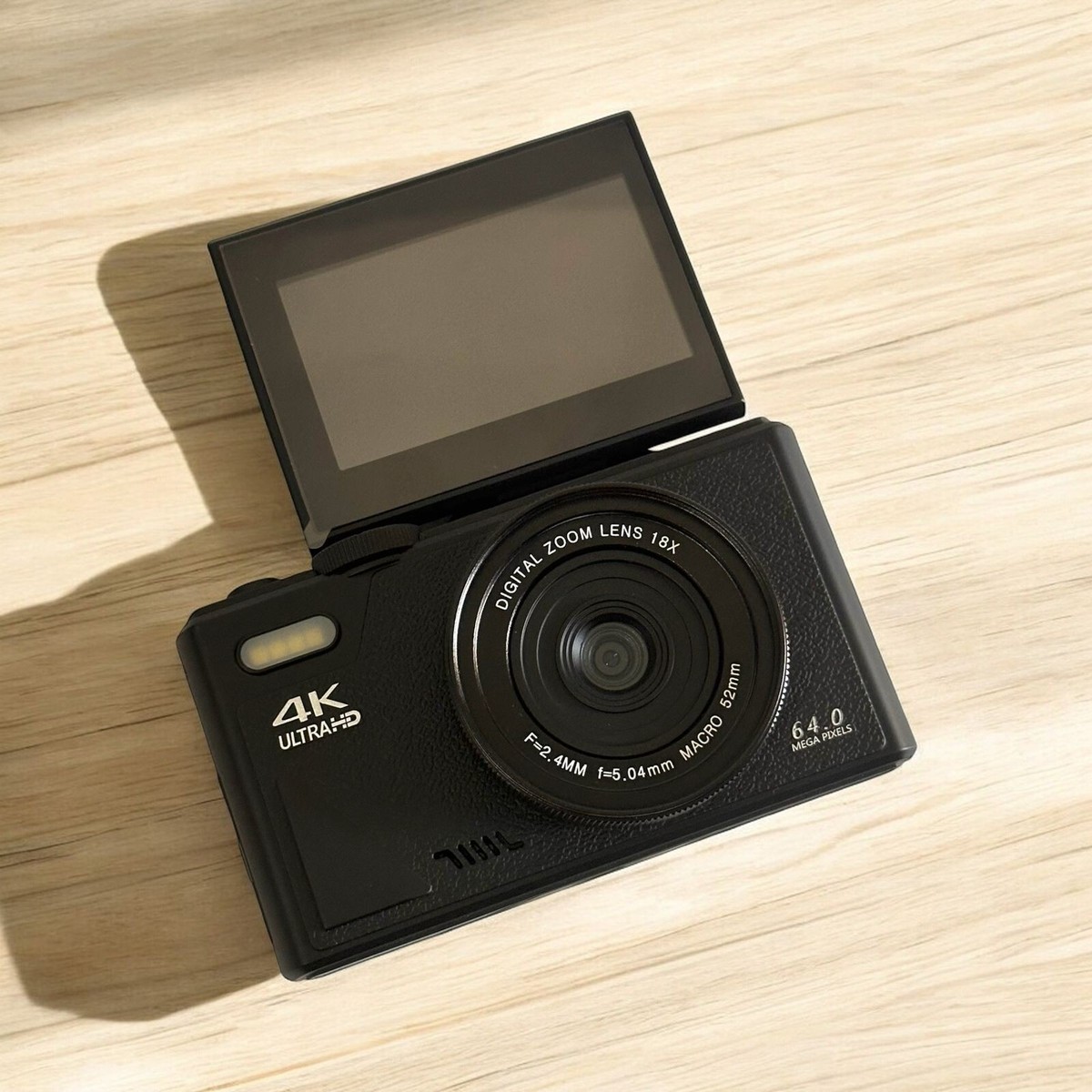 TERA4K Digital Camera Original Flip Screen Digicam WIFI Support