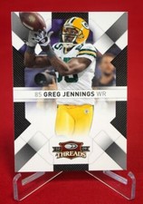 Greg Jennings Threads Football Card NFL 2009 Donruss #36 Mint