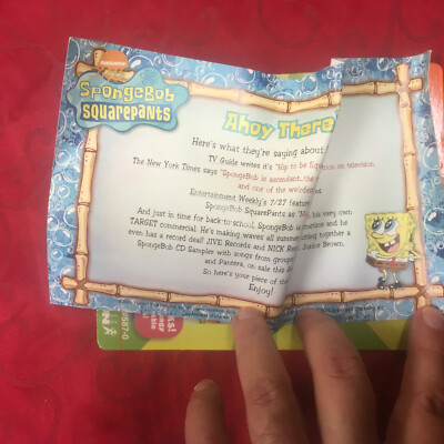 RARE Promo SpongeBob SquarePants  KeyChain  From Nickelodeon Viacom  Party 2000