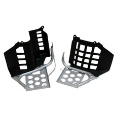 LH + RH  Heel Guard Footrest W/Black Nerf Bars For Yamaha Banshee 1987-2006