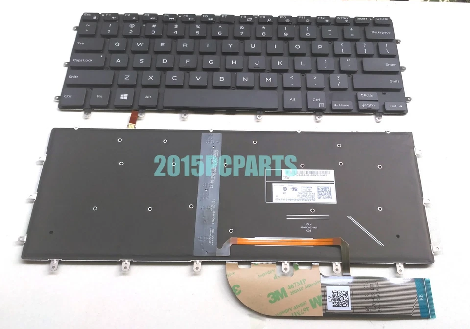 Nuevo para teclado retroiluminado Dell XPS 15 9550 9560 9570 7590 EE. UU. 0GDT9F Foto 4 de 4