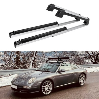For Porsche 911 997 Aluminum Ski Snowboard Top Roof Rack Carrier