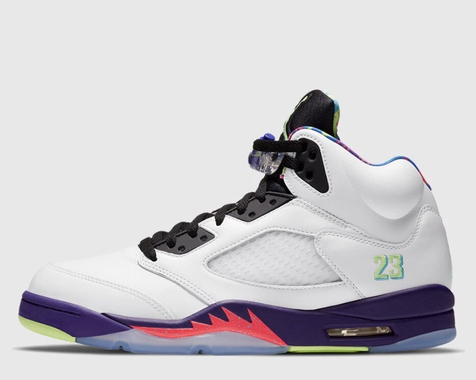 NEW Nike Air Jordan Retro 5 Bel Air Ghost Green GS DB3024-100 - Image 3 of 4