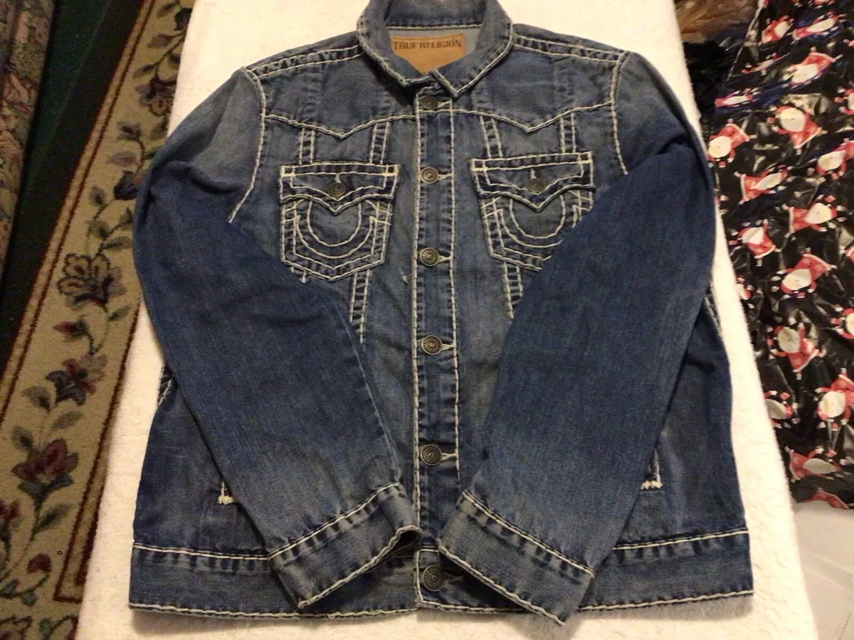 Men’s True Religion Jean Jacket Size XL Rare Vintage Nice!