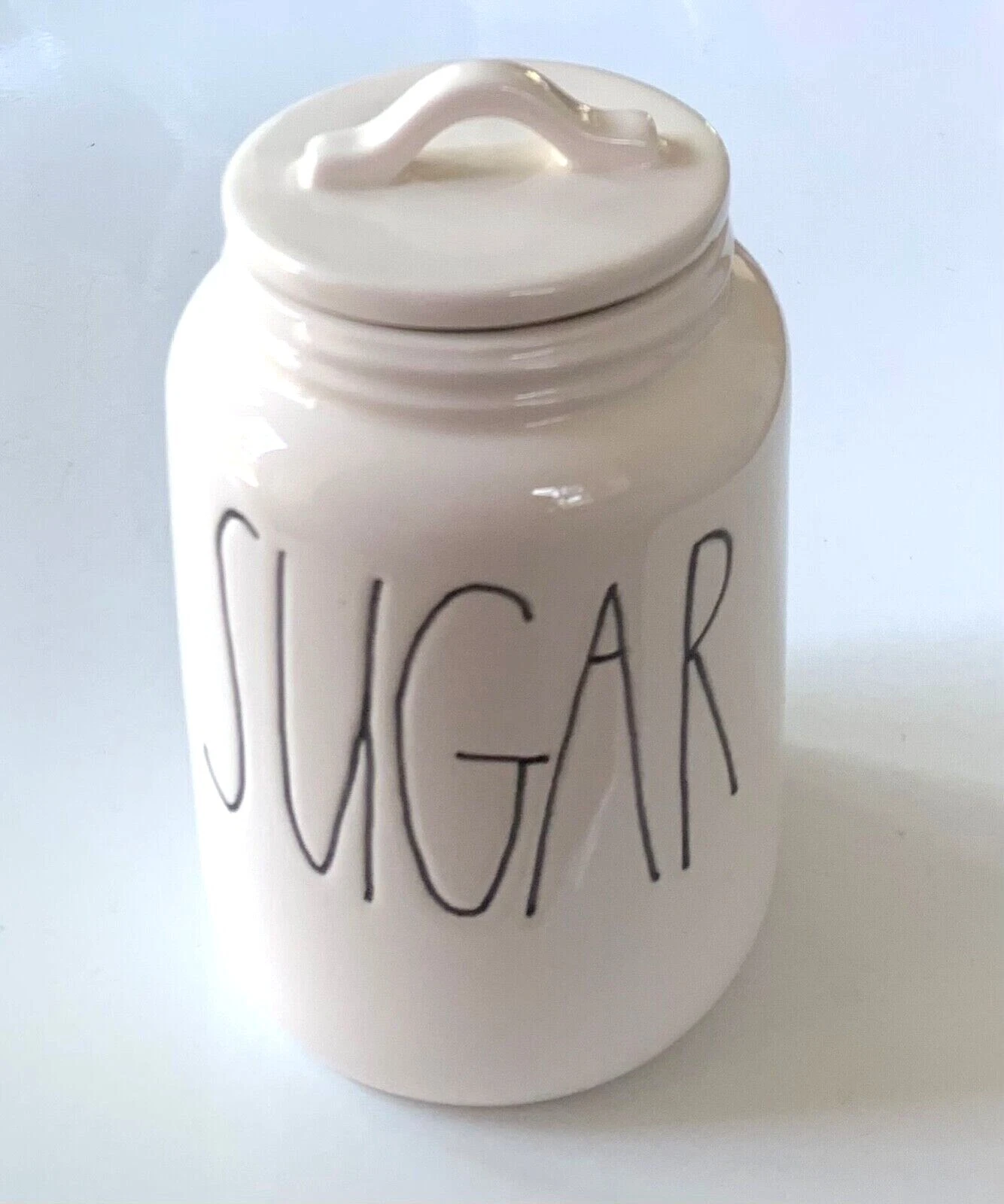 RAE DUNN Canister SUGAR Jar Lid LARGE M Magenta LL RARE First Edition VHTF