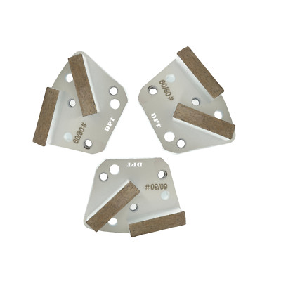 6 Pk Trapezoidal Diamond Grinding Disc For Floor Grinders Hard Concrete Surface