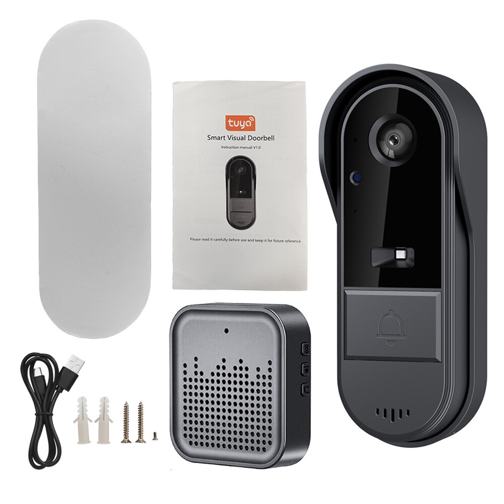 Wireless Doorbell Camera Video Doorbell With Chime 2-Way Audio Night Vision R2F8-image