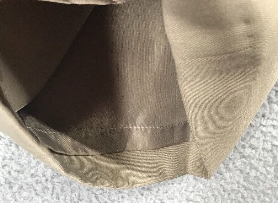 Le Suit Dress Slacks Women Size 8 Lined Career Loose Straight Leg Tan - Image 3 of 4