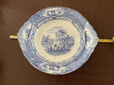 J&MP Bell&Co, Glasgow, Schottland Deko Italian Lakes Schale mit rundem Fuß