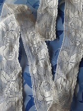 bande de  dentelle style crochet 54 cm x 4 cm@old lace 