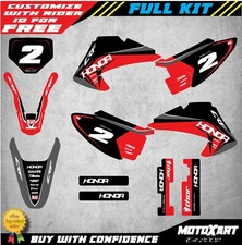 Custom Graphics Full Kit to Fit Honda CRF 150 F 2003 - 2007 SPARK STYLE decals