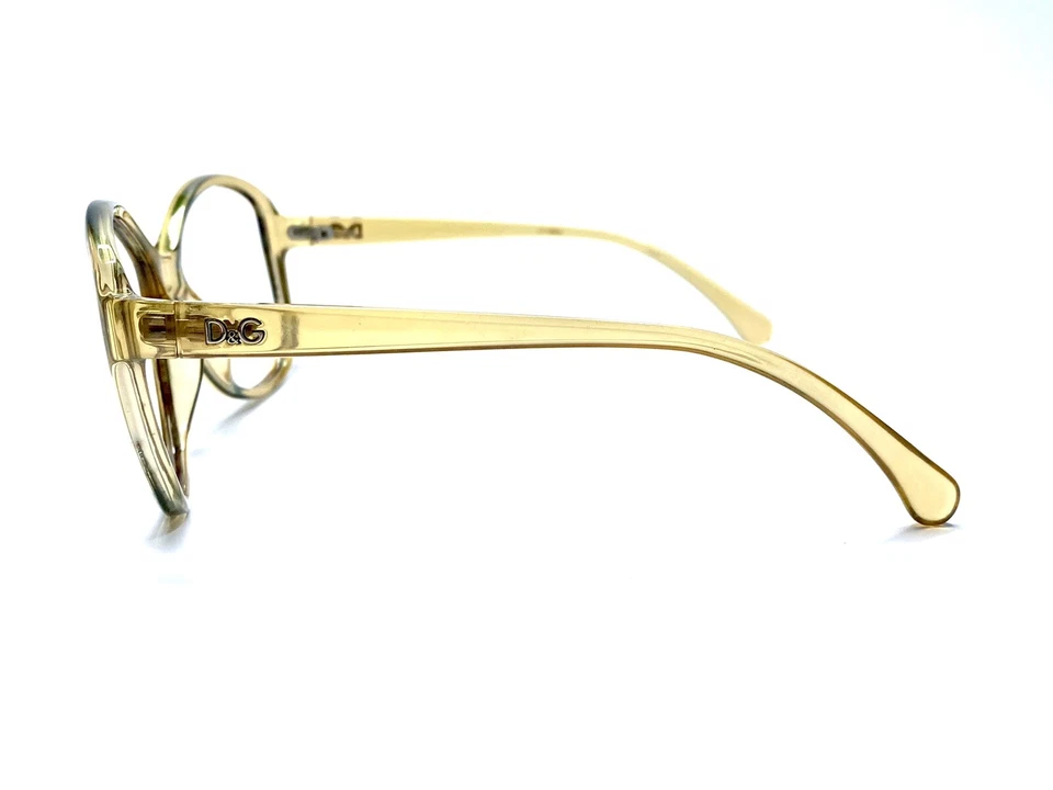 Dolce & Gabbana Transparente Beige Tostado Ámbar Naranja Ovalado Gafas De Gran Tamaño 58 16 135 Foto 3 de 4