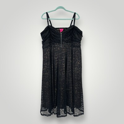Torrid X Betsey Johnson Sweetheart Midi Dress Womans 26 Leopard w Lace  Overlay | eBay