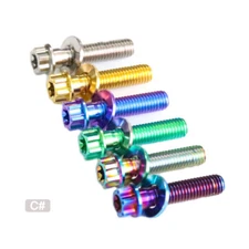 Vespa150 Vespa Sprint / Motorcycle Front hub Bolt M8 Titanium alloy Screw 5 pcs