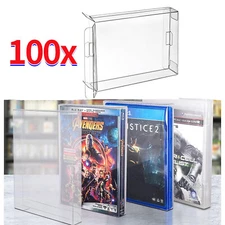 100x Box Protectors Clear Cases For PS3 PS4 Video Games Custom Playstation 3/4