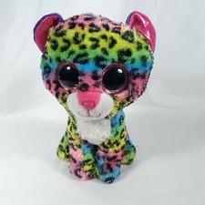 Dotty TY Multi-Color Leopard Sparkle Eyes 9" Tall