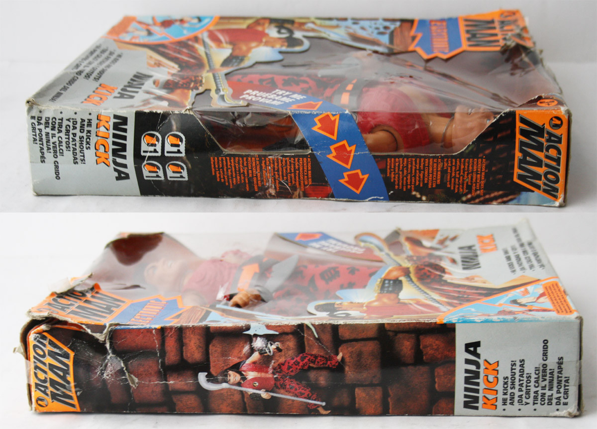 RARE VINTAGE 1997 ACTION MAN NINJA KICK FIGURE EUROPEAN HASBRO NEW