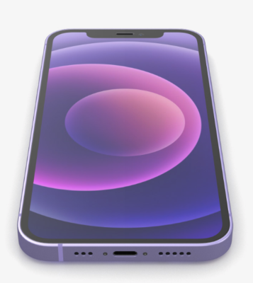 Apple iPhone 12 Purple - 64GB (Unlocked) Smartphone, Very Good 