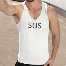 SUS UnisexTank-Simple Minimal Printed One Liner