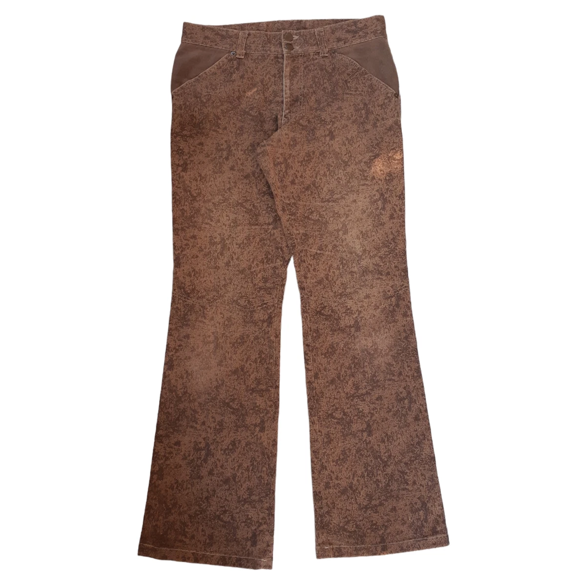 Tornado Mart Japan Pants Flared Bootcut Dyed Print Stretch Size
