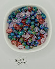 Glass Bead "Galaxy Cluster" Mix Rounds Barrels Tube Jewelry Crafts 120 beads/4oz