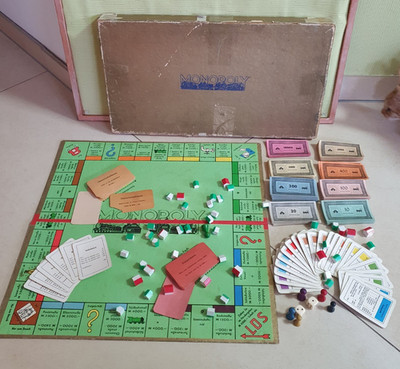 Monopoly Classic Edition Gold 102/1 Spiel Brettspiel Vintage 1958 Schmidtspiele