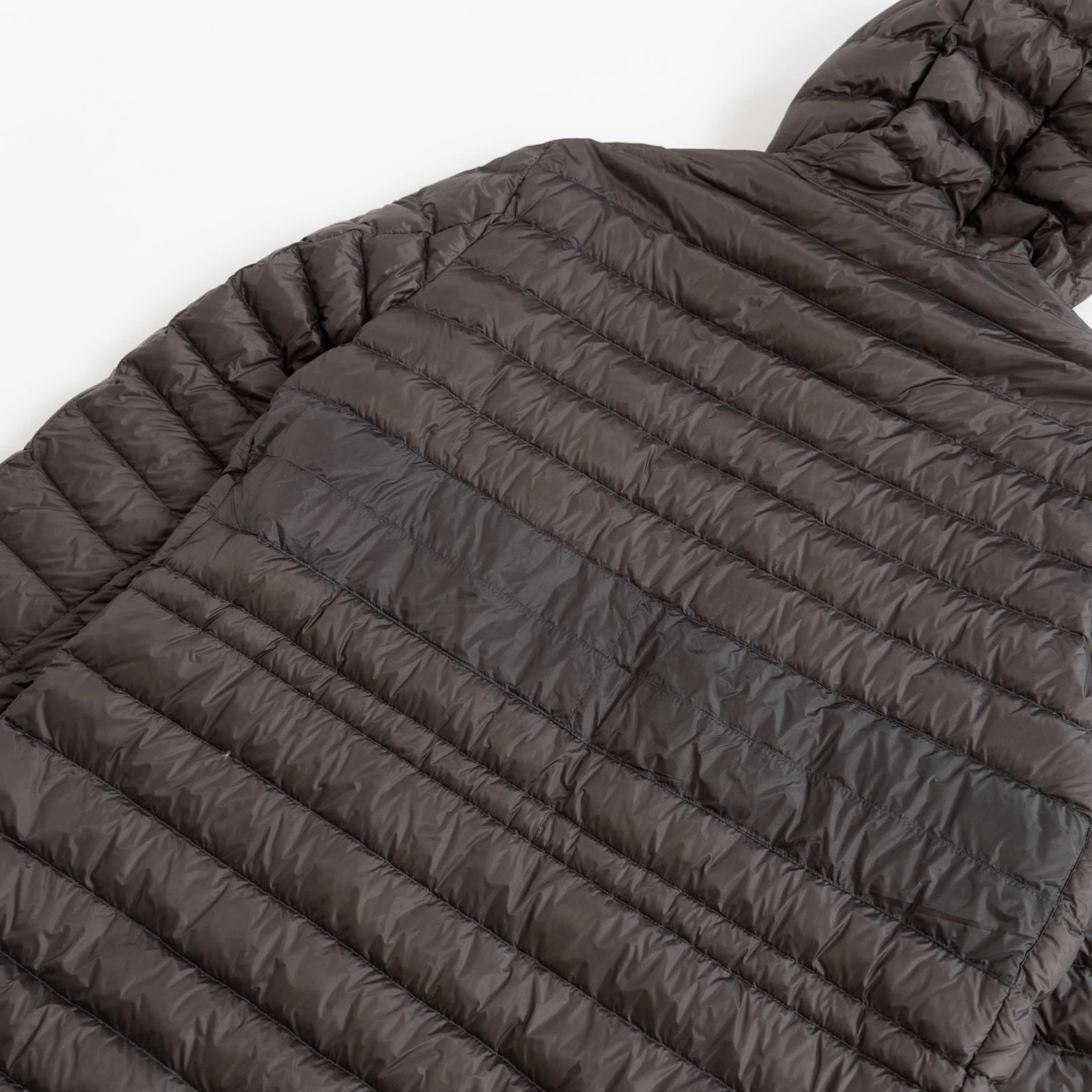 Moncler Benjamin Giubbotto Mens Brown Gray Down Puffer Jacket Hooded Quilted image 7