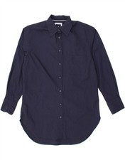 CREW CLOTHING Womens Boyfriend Shirt Dress UK 10 Small  Navy Blue Cotton BP01