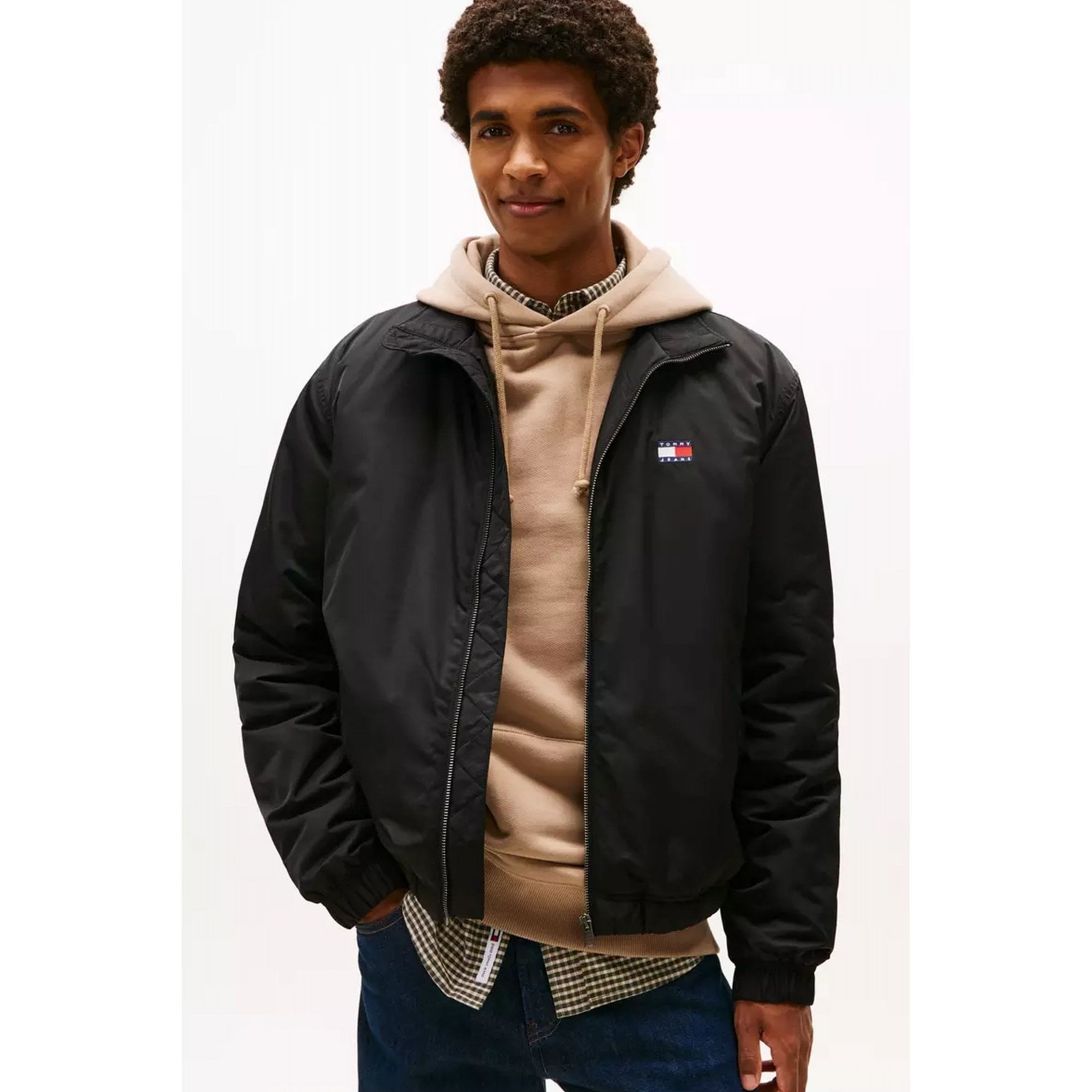 Tommy Jeans | DM22720 Essential Waterproof Padded Standup Collar Jacket - Black image 2