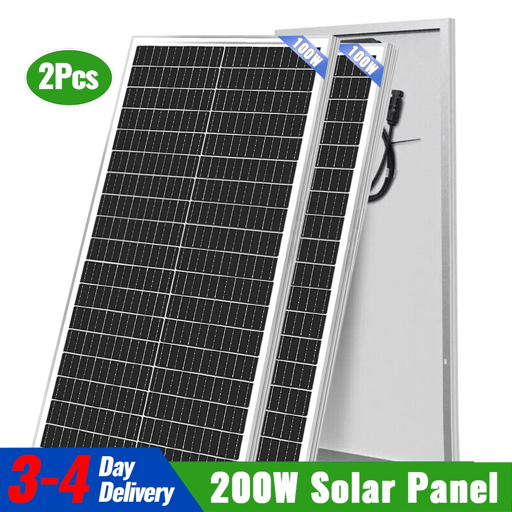 100W-400W Watt 12V Monocrystalline Solar Panel RV Camping Of