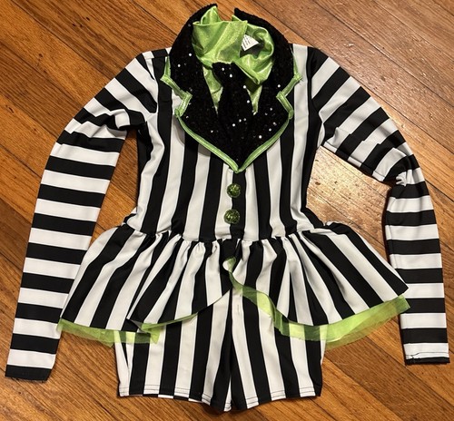 Girls Beetlejuice inspired dance costume A Wish Come True Size Mc 8-10 Years Old - Picture 1 of 9