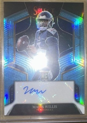 2022 Panini Select Rookie Signature Malik Willis Light Blue Prizm/49 &FREE SHIP!