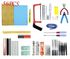 Professional 56 PCS Model Tools Kit Modeler Basic Tools Craft Set Hobby Build...