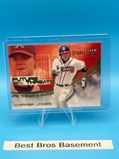 2001 Fleer Triple Crown Future Threats Chipper Jones Baseball Card #9 of 15 FT