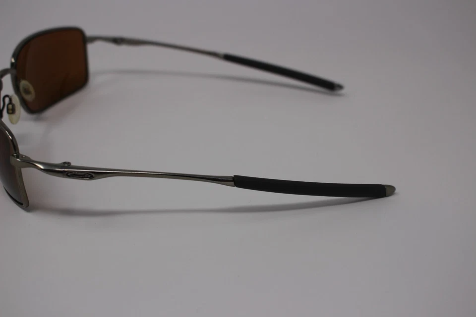 Gafas de sol Oakley Square Wire OO4075-14 marco gris plateado marco de lente naranja solamente Foto 2 de 4