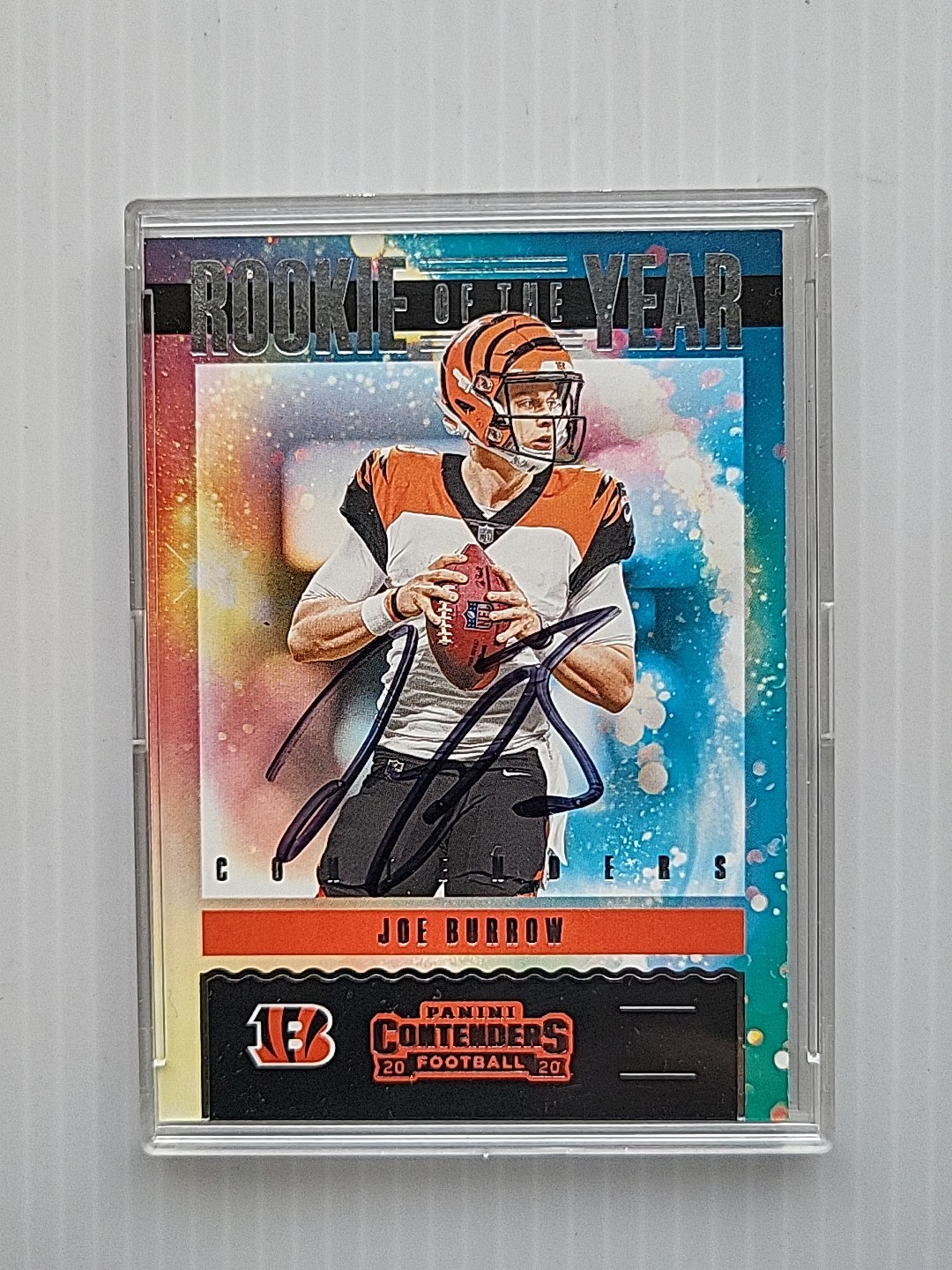 Joe Burrow Panini Contenders Rookie of the Year Contenders #RYJBU Autograph